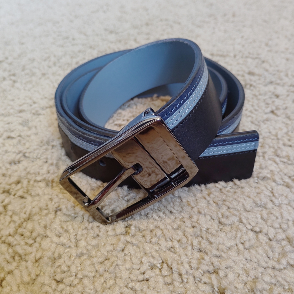 Men's Black Leather Belt